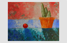 Windowsill - Painting by Barry McCullough