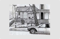 Boarding House - Sketch by Barry McCullough